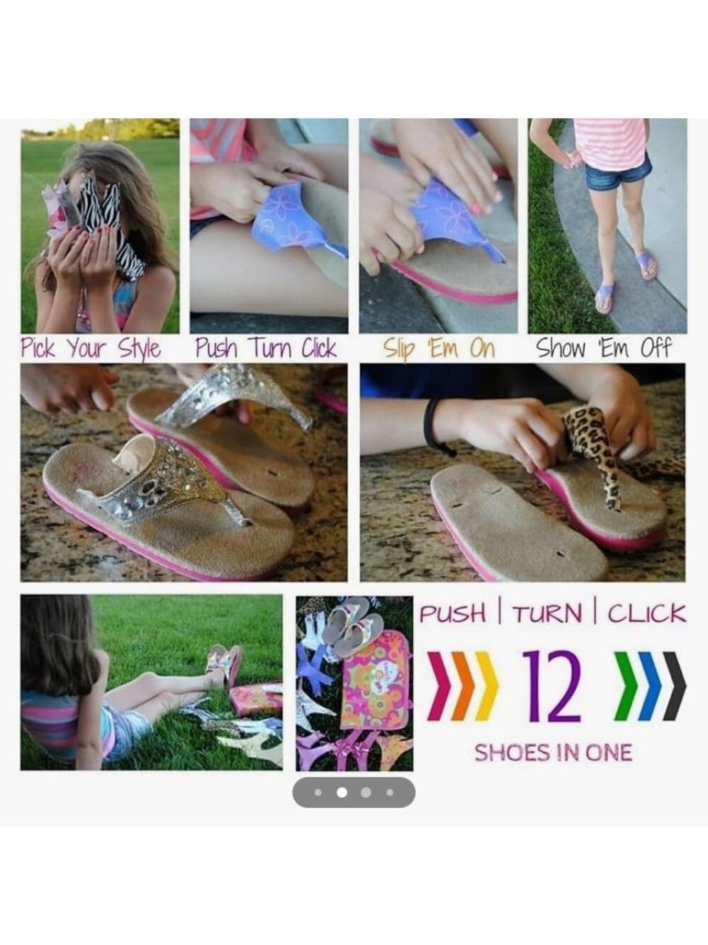 Toddler Switch a Roo Sandals Size 11-12 - Picture 2 of 8